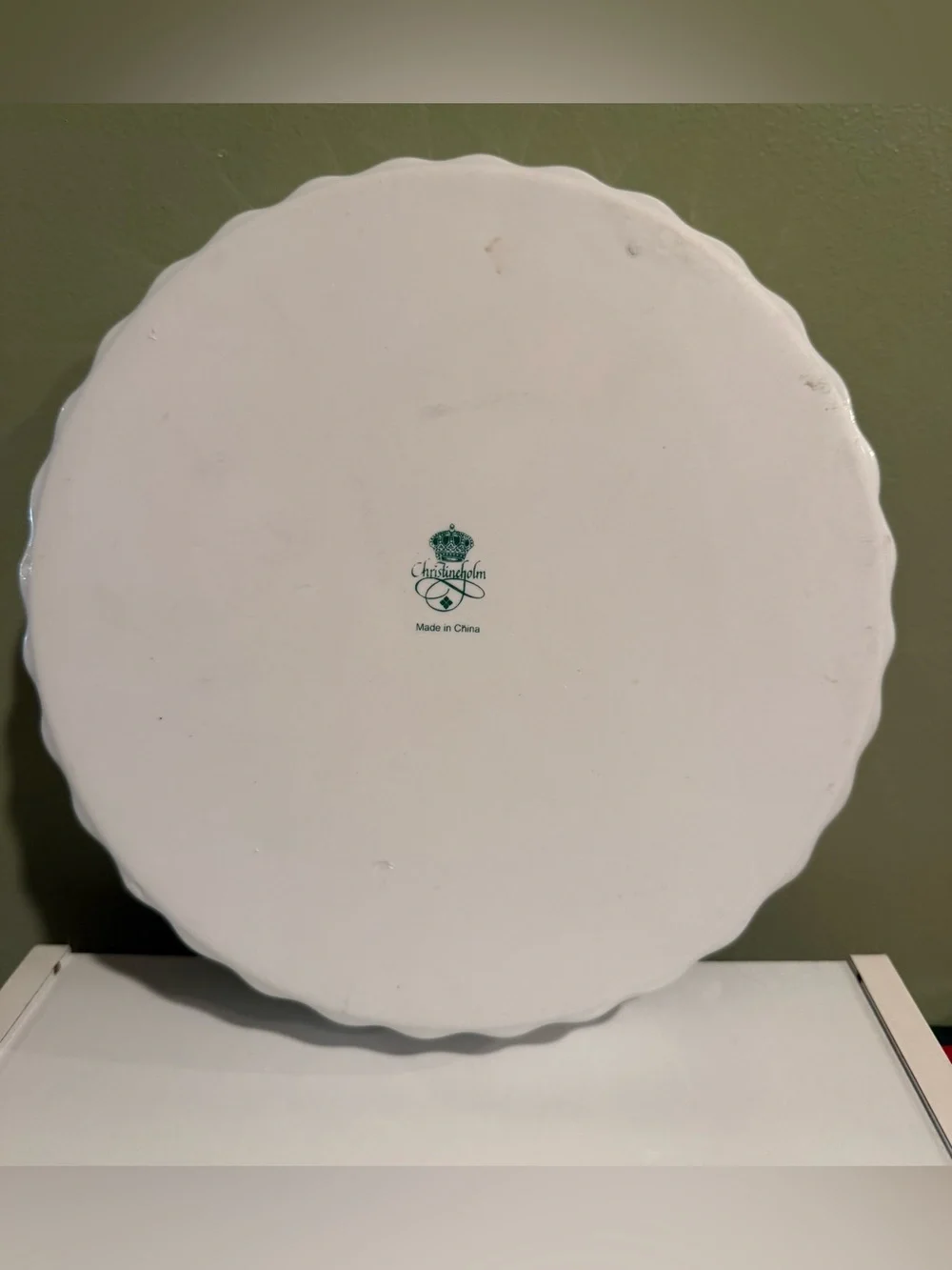Vintage Christineholm Rose Quiche and Tart dish